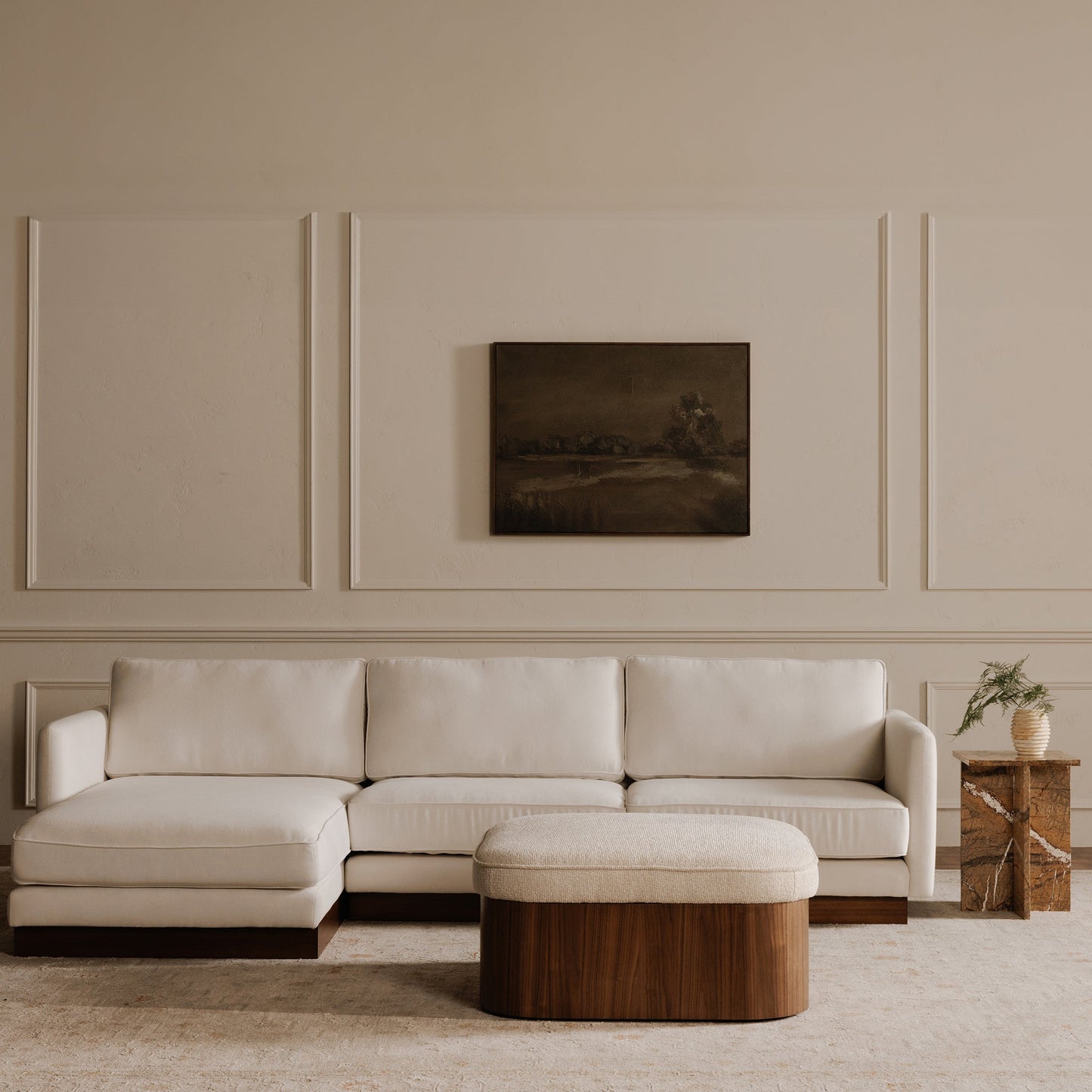 Sonny Plush Seat With Hidden Storage Ottoman