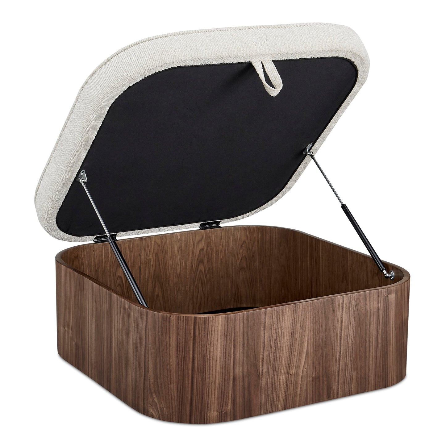 Sonny Plush Seat With Hidden Storage Ottoman