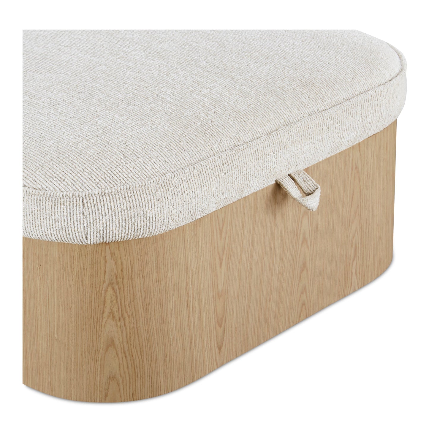 Sonny Plush Seat With Hidden Storage Ottoman