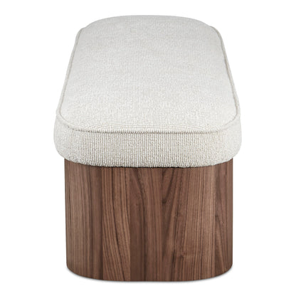 Sonny Flecked Oatmeal Fabric Bedroom Bench