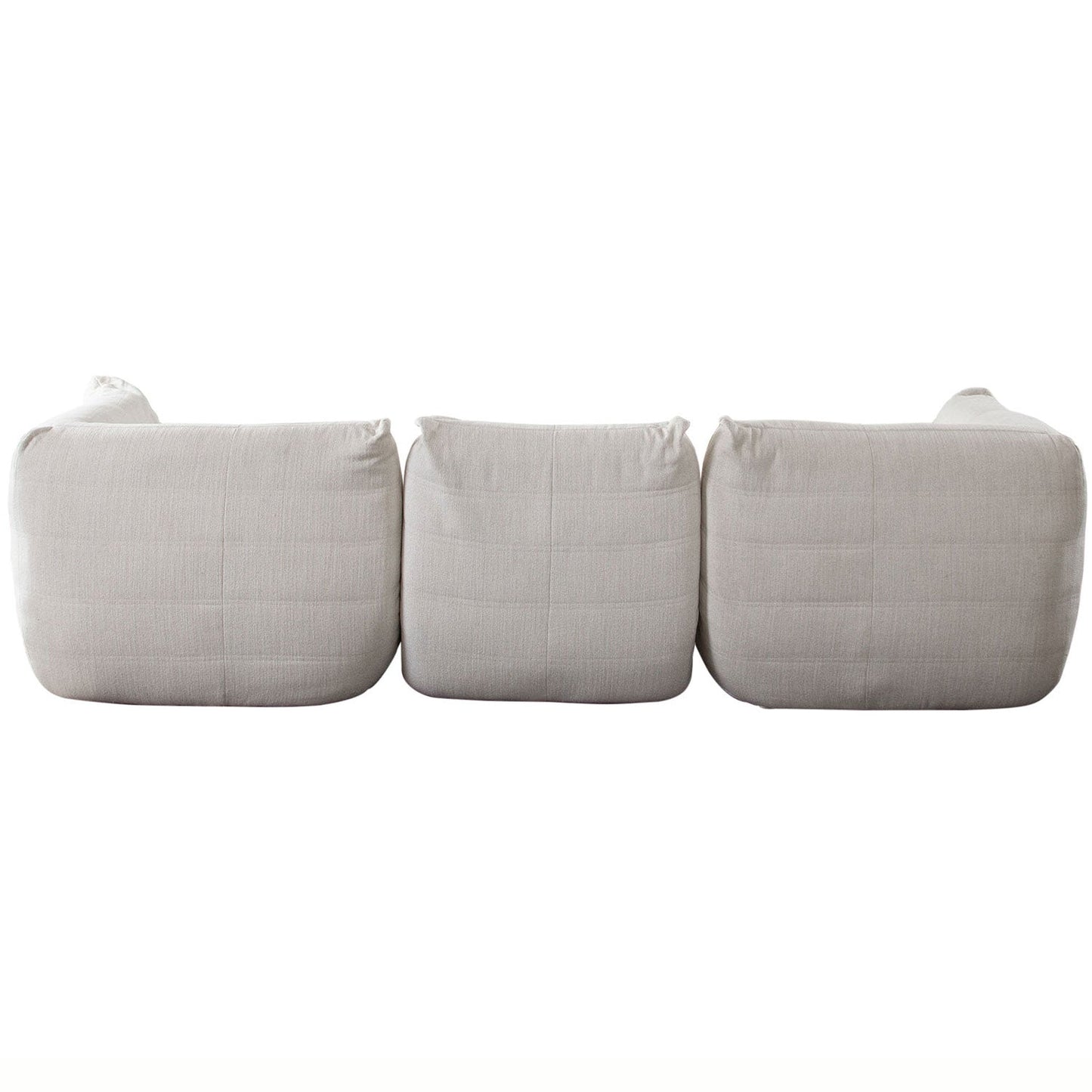 Ezra 3PC Modular Sofa in Cream Fabric