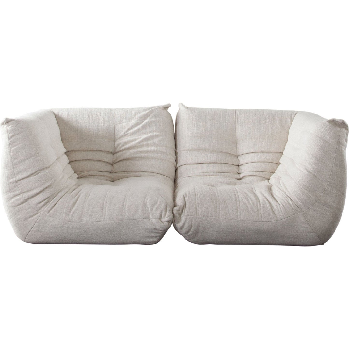 Ezra 2PC Modular Sofa in Cream Fabric