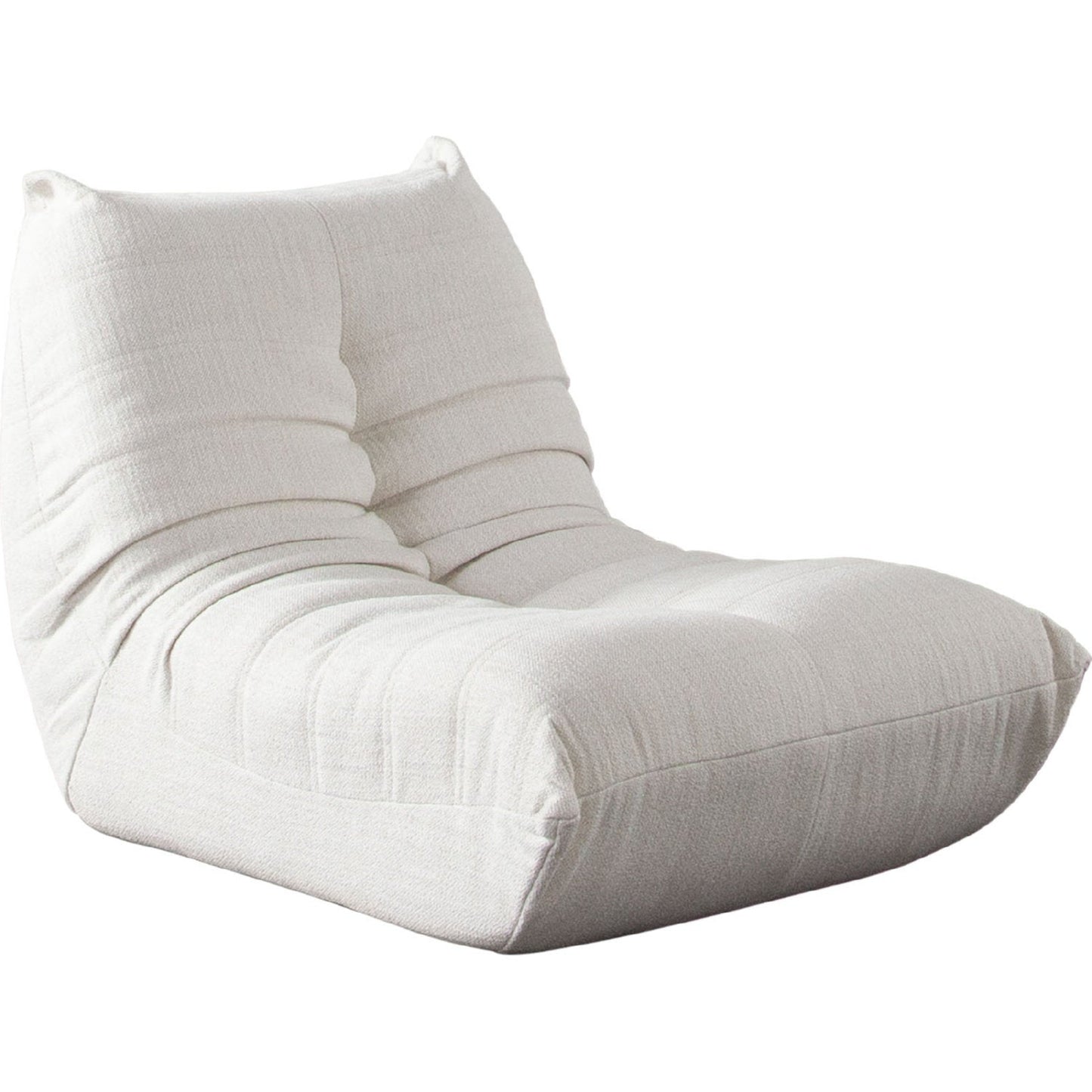 Ezra Armless Chair in Cream Fabric