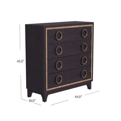 Eaton Wood Black Hall Chest