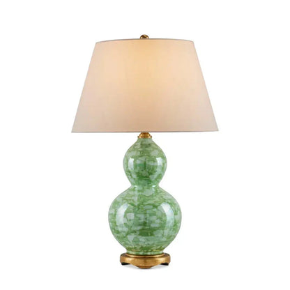 Eau De Nil Green Textured Table Lamp