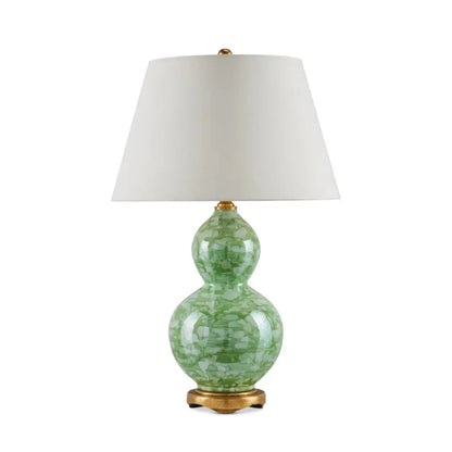 Eau De Nil Green Textured Table Lamp