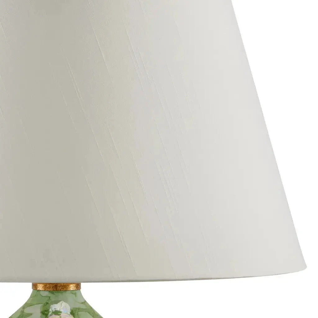 Eau De Nil Green Textured Table Lamp