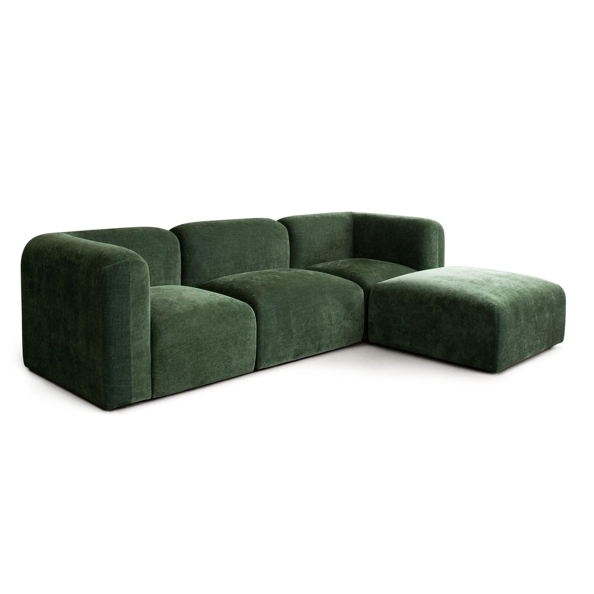 Diamond Sofa Echo Fabric Reversible Sectional 4PC