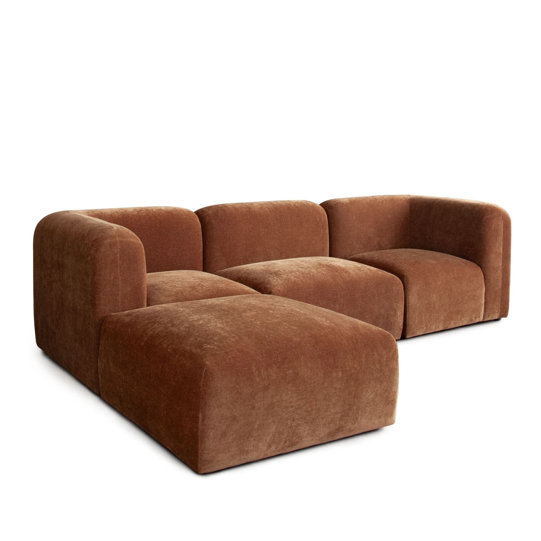 Diamond Sofa Echo Fabric Reversible Sectional 4PC