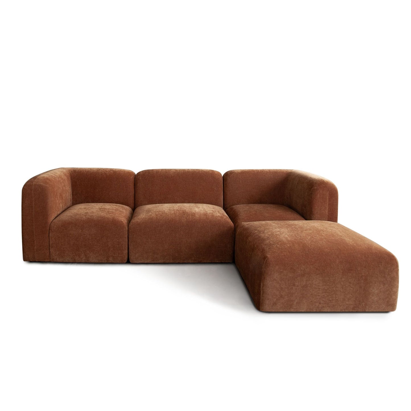 Diamond Sofa Echo Fabric Reversible Sectional 4PC