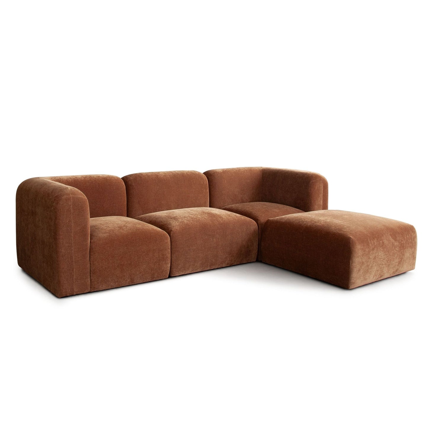 Diamond Sofa Echo Fabric Reversible Sectional 4PC