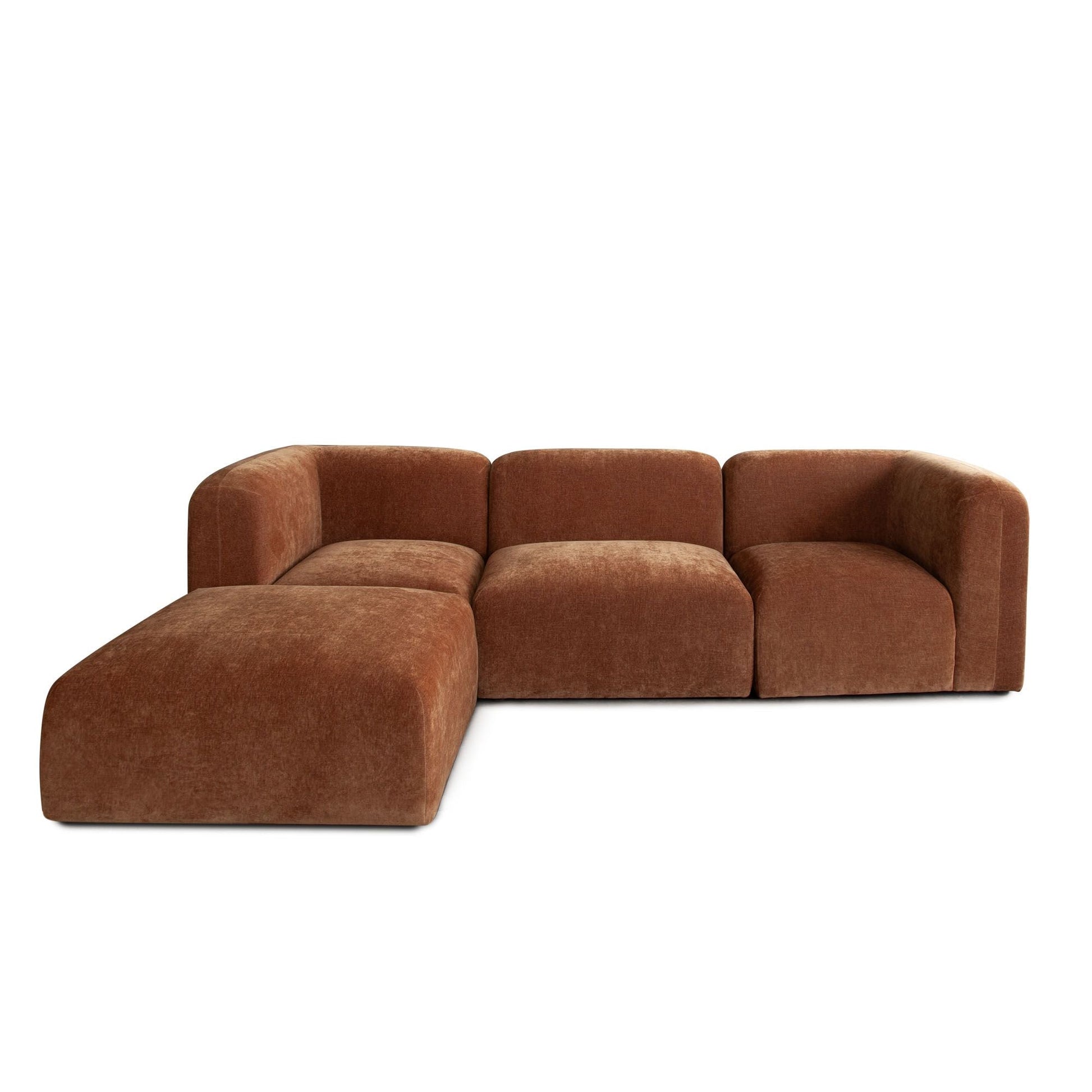 Diamond Sofa Echo Fabric Reversible Sectional 4PC