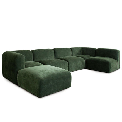 Diamond Sofa Echo Fabric Reversible Sectional 6PC