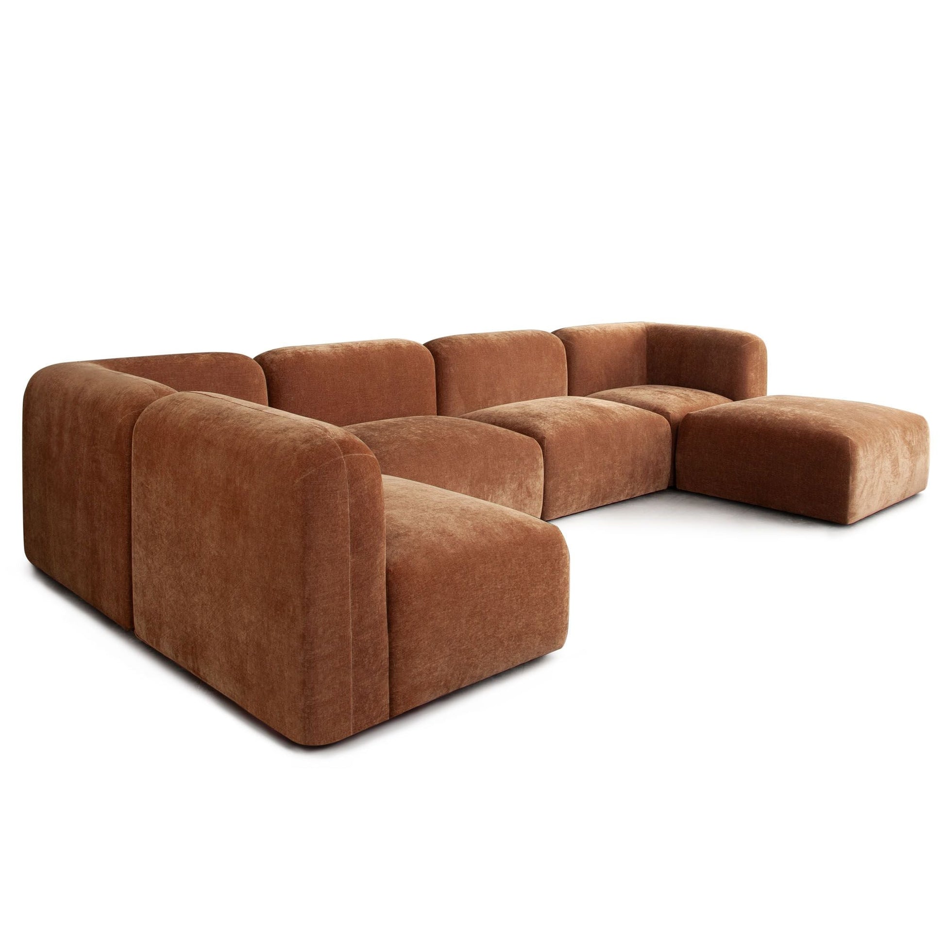 Diamond Sofa Echo Fabric Reversible Sectional 6PC