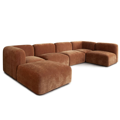 Diamond Sofa Echo Fabric Reversible Sectional 6PC