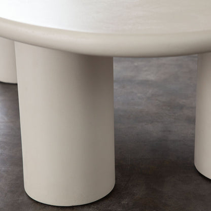 Diamond Sofa Echo Ivory Cement Finish Cocktail Table