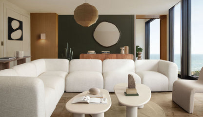 Diamond Sofa Echo Ivory Cement Finish Cocktail Table