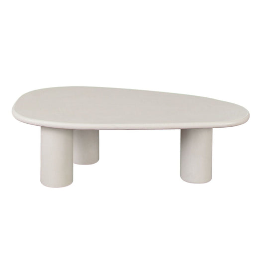 Diamond Sofa Echo Ivory Cement Finish Cocktail Table
