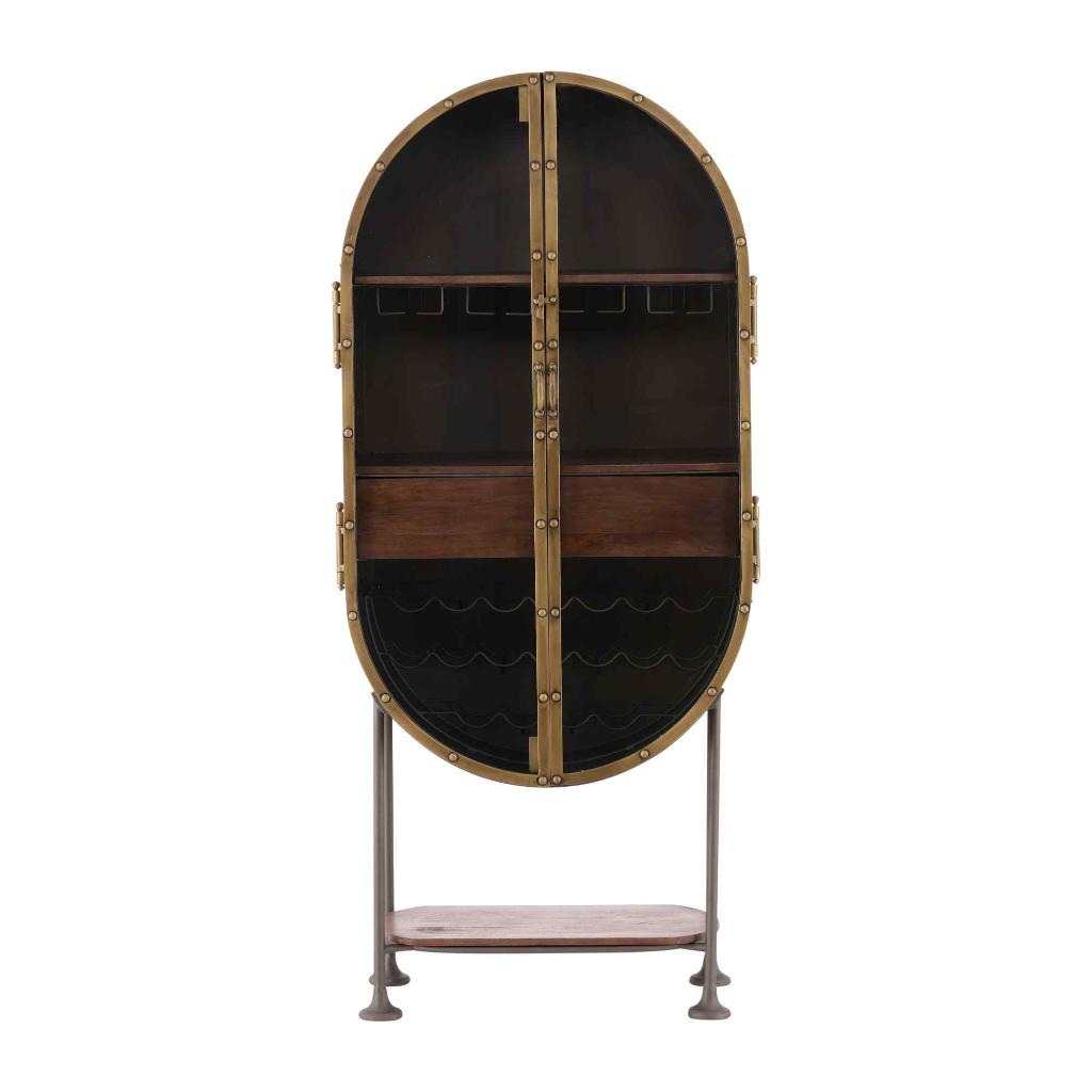 Eclipse Two Doors Iron Bar Cabinet