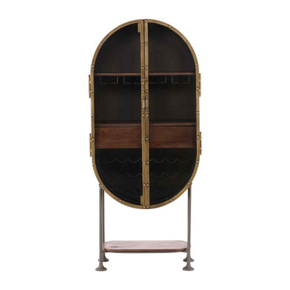 Eclipse Two Doors Iron Bar Cabinet