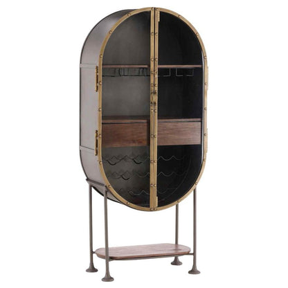 Eclipse Two Doors Iron Bar Cabinet