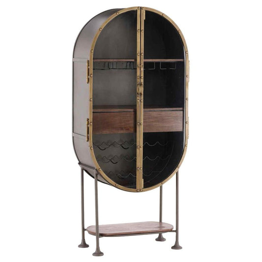 Eclipse Two Doors Iron Bar Cabinet