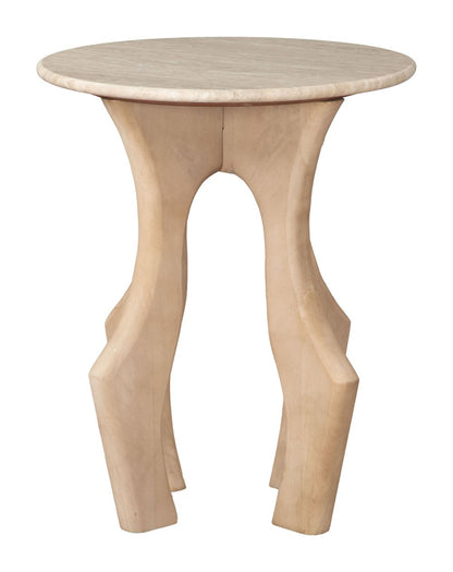 Zuo Modern Eda Marble Top Round Side Table