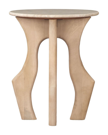 Zuo Modern Eda Marble Top Round Side Table