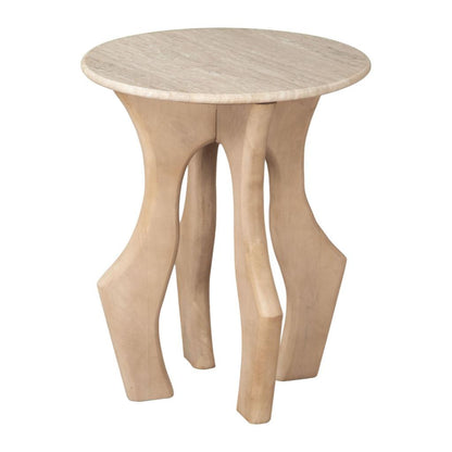 Zuo Modern Eda Marble Top Round Side Table