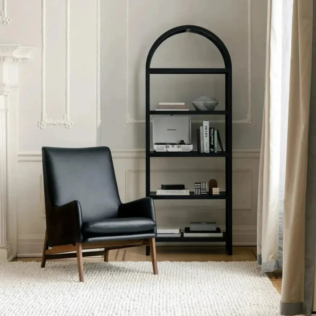 Eero Black Oak Wood BookShelf - LOOMLAN - Moe's Home - Etageres