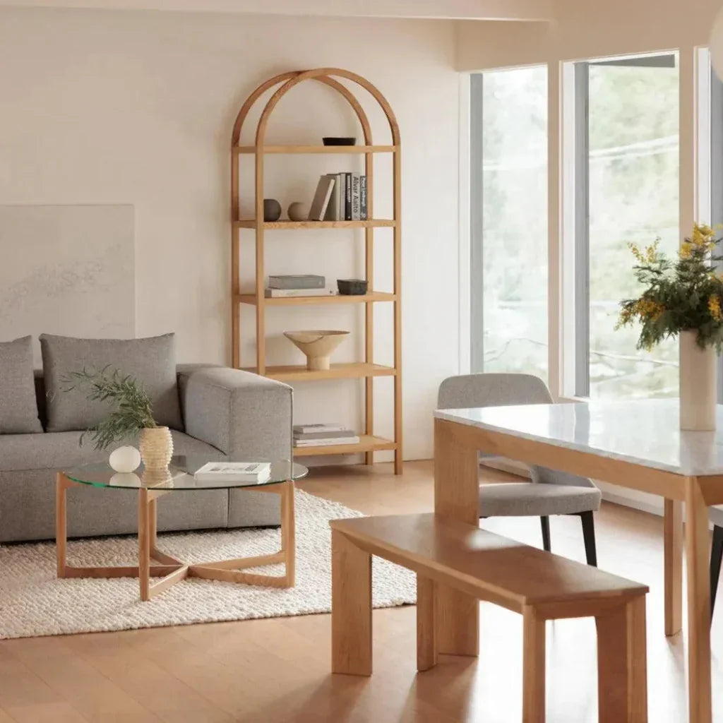 Eero Natural Oak Wood BookShelf - LOOMLAN - Moe's Home - Etageres