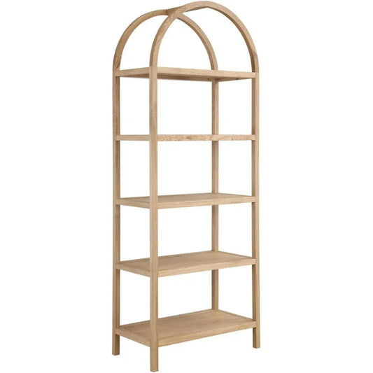 Moe's Home Eero Natural Oak Wood BookShelf