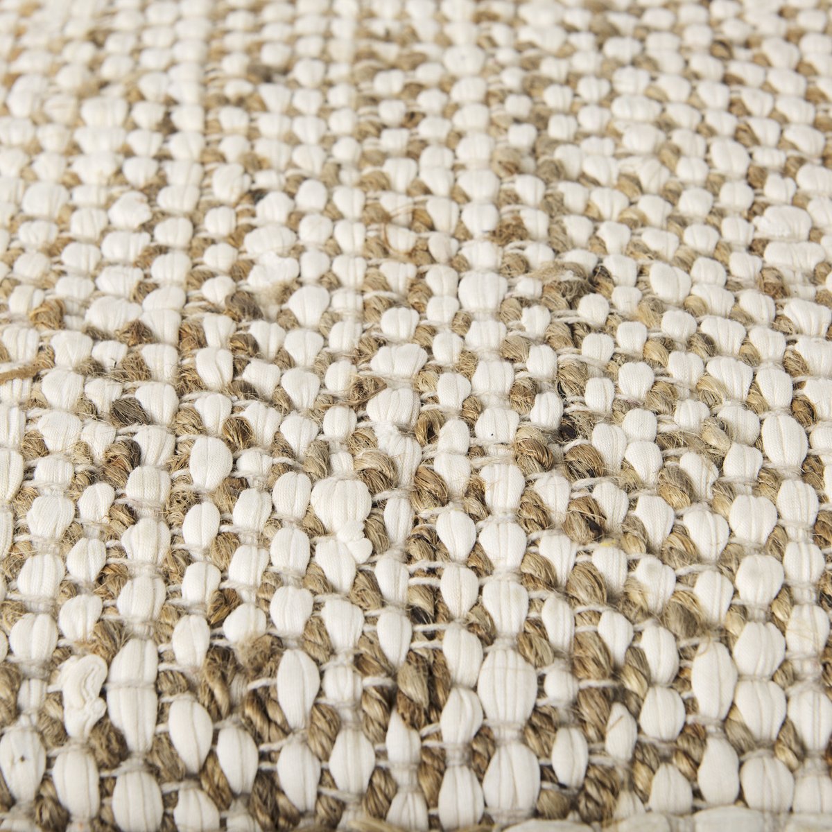 Mercana Ekani Cream Cotton Pouf