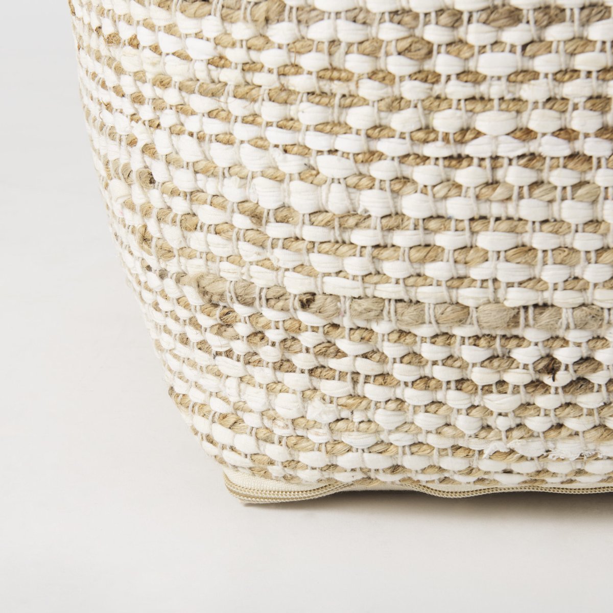 Mercana Ekani Cream Cotton Pouf