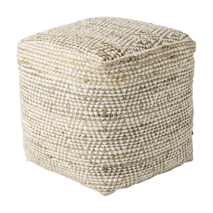 Mercana Ekani Cream Cotton Pouf