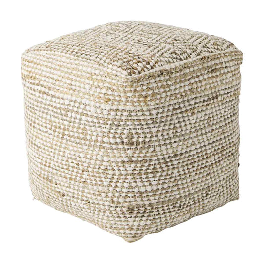 Mercana Ekani Cream Cotton Pouf