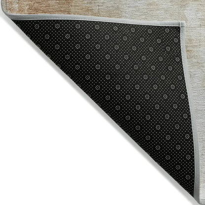 LOOMLAN Rugs Elanor Brown Washable Indoor-Outdoor Rug