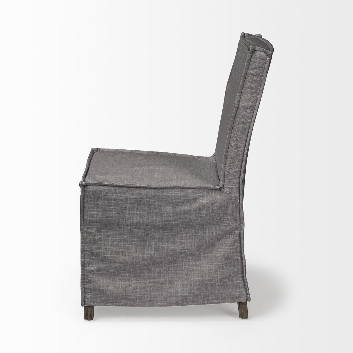 Mercana Elbert Grey Fabric Slip-Cover Dining Chair 2PC