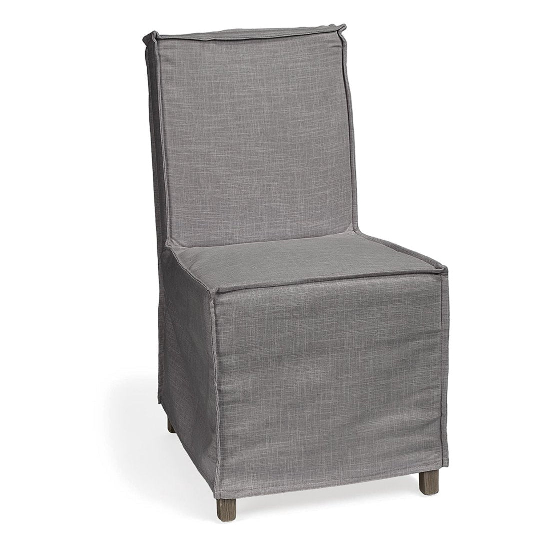 Mercana Elbert Grey Fabric Slip-Cover Dining Chair 2PC