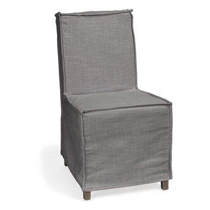 Mercana Elbert Grey Fabric Slip-Cover Dining Chair 2PC