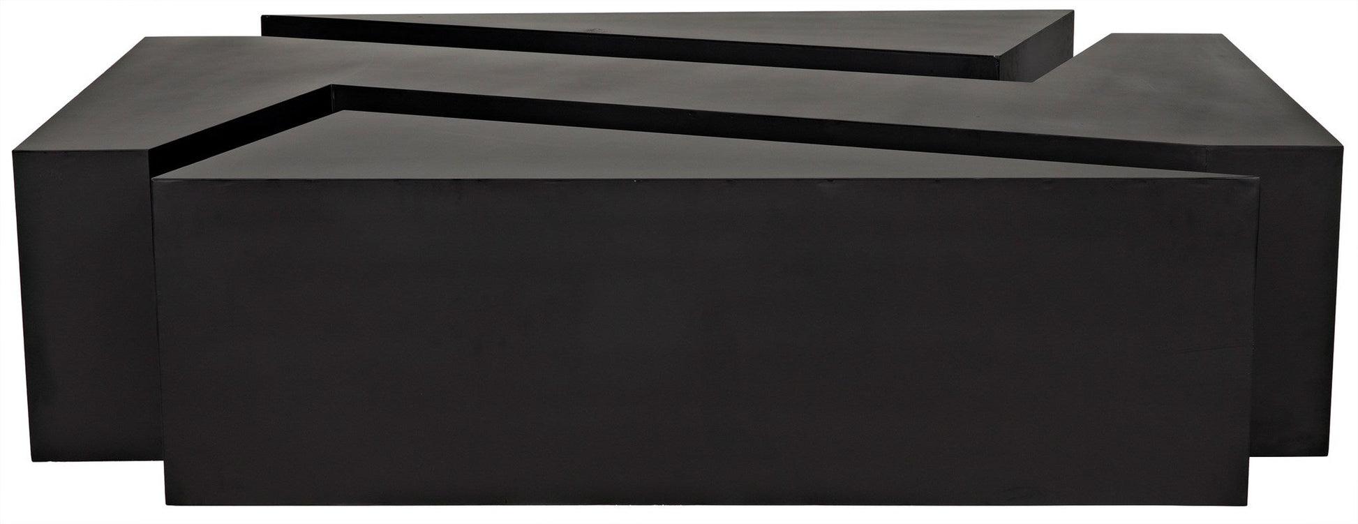 Element Black Steel Geometric Coffee Table-Coffee Tables-Noir-Sideboards and Things