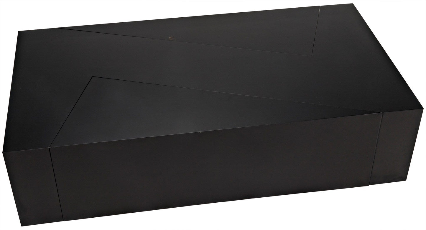 Element Black Steel Geometric Coffee Table-Coffee Tables-Noir-Sideboards and Things