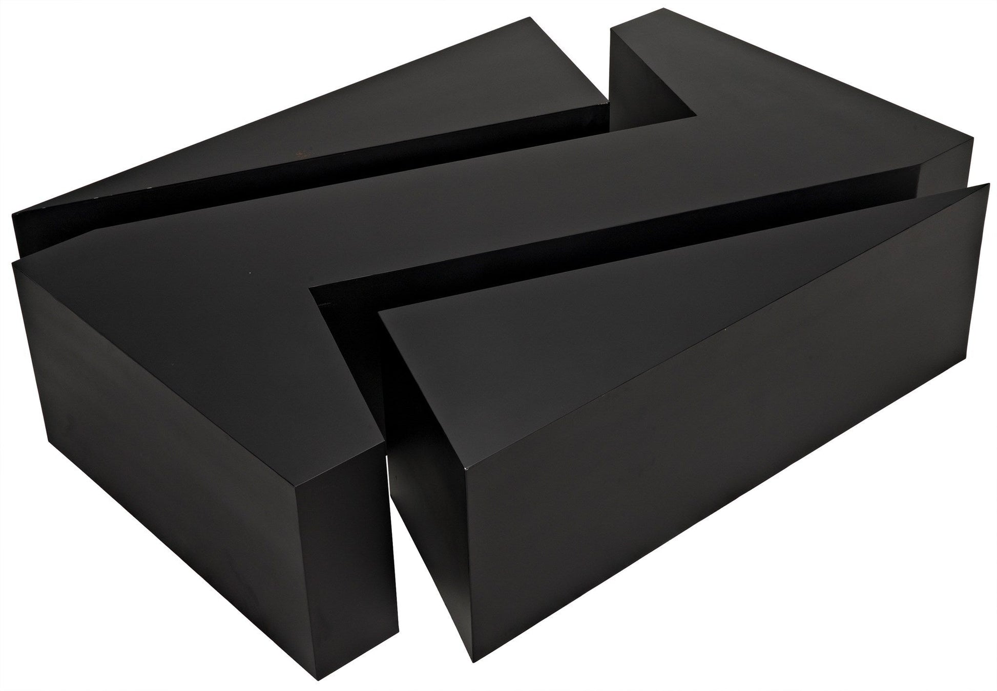 Element Black Steel Geometric Coffee Table-Coffee Tables-Noir-Sideboards and Things