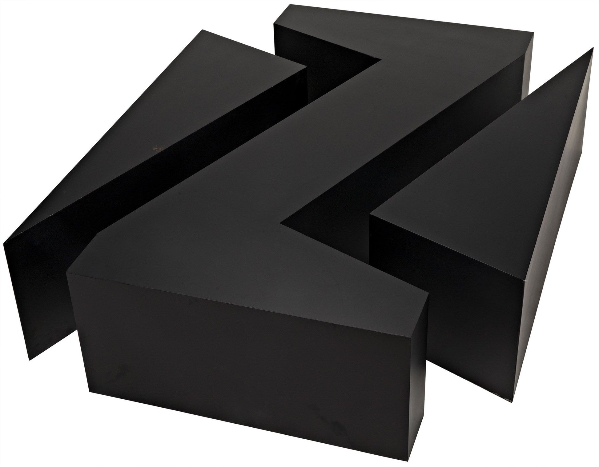 Element Black Steel Geometric Coffee Table-Coffee Tables-Noir-Sideboards and Things