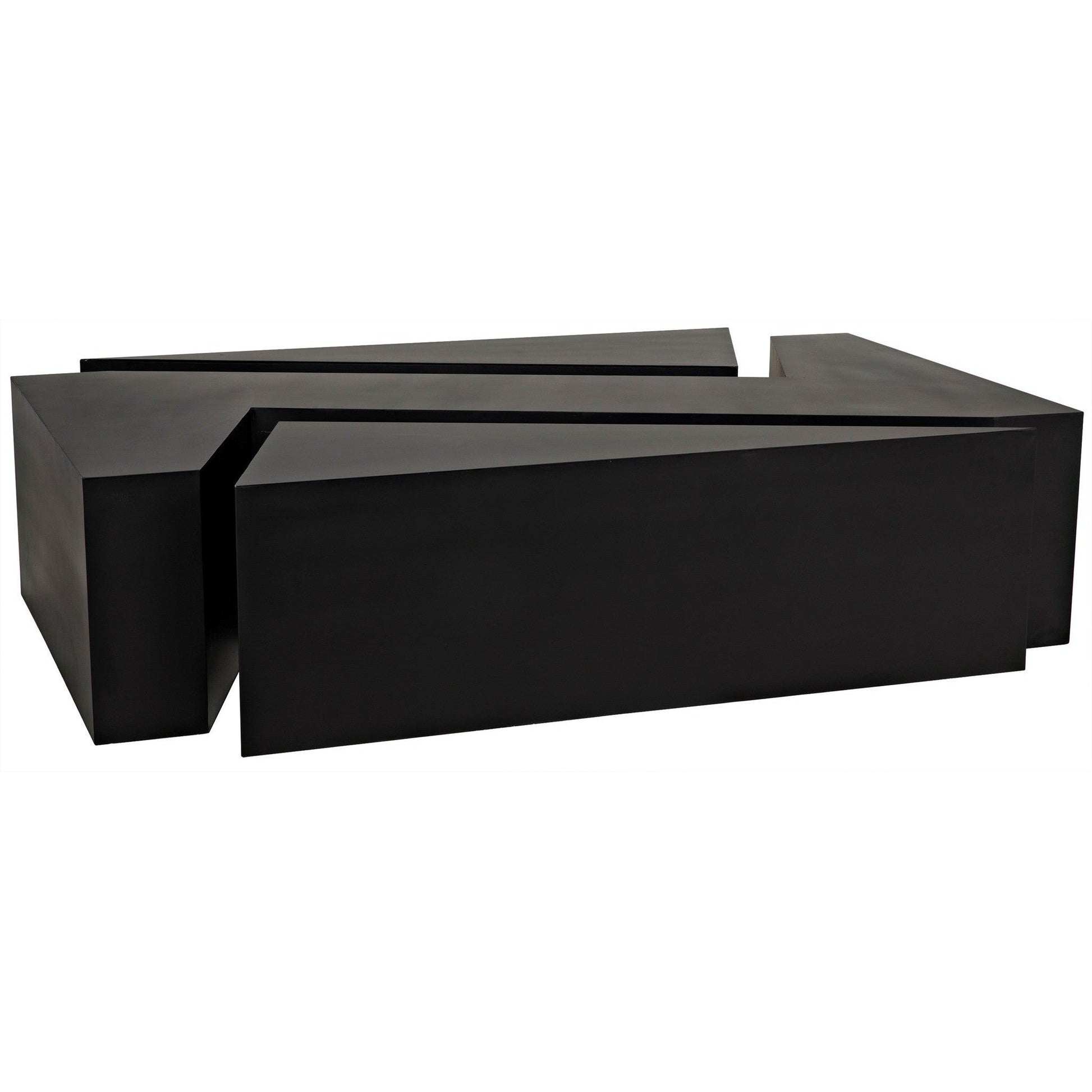 Element Black Steel Geometric Coffee Table-Coffee Tables-Noir-Sideboards and Things