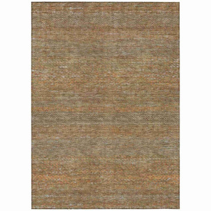 LOOMLAN Rugs Elenore Brown Washable Indoor-Outdoor Rug