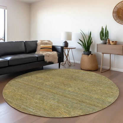 LOOMLAN Rugs Elenore Green Washable Indoor-Outdoor Rug