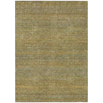 LOOMLAN Rugs Elenore Green Washable Indoor-Outdoor Rug