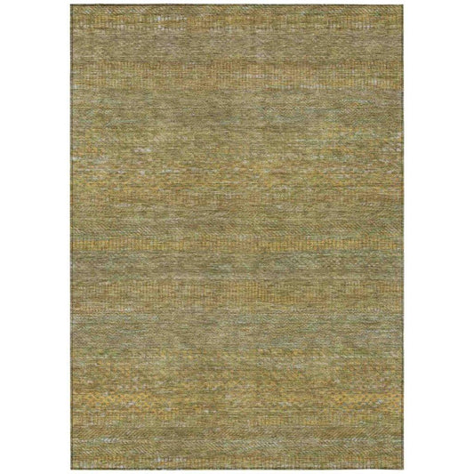 LOOMLAN Rugs Elenore Green Washable Indoor-Outdoor Rug