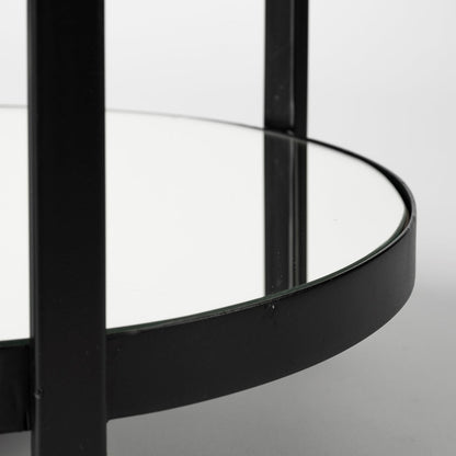 Mercana Eleonore Two-Tier Glass Shelves Bar Cart